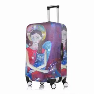 Angel With Cat Luggage Cover