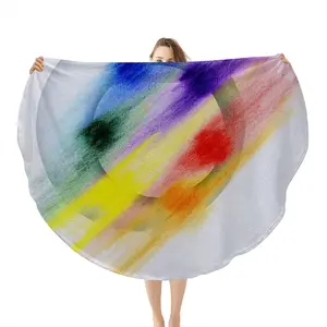 Colorate 07 Flannel Blanket (Round)