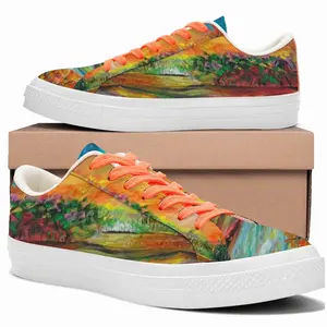 Men River Of Happiness Low Top Canvas Shoes