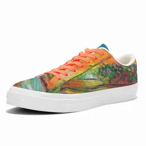 Men River Of Happiness Low Top Canvas Shoes