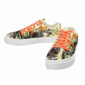 Men Mysterious Wave Low Top Canvas Shoes