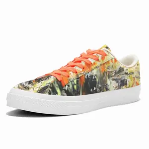 Men Mysterious Wave Low Top Canvas Shoes