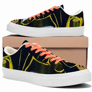 Men Yellow Darkness Ii Low Top Canvas Shoes