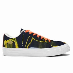 Men Yellow Darkness Ii Low Top Canvas Shoes