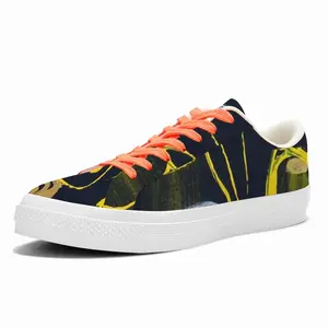 Men Yellow Darkness Ii Low Top Canvas Shoes