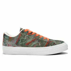 Men Birds Symphony Low Top Canvas Shoes