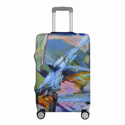 Man Burning Firewood Luggage Cover