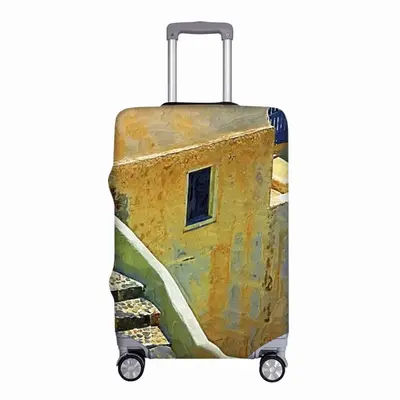 Santorini Oia Stairs Luggage Cover