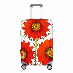 Three Red Flowers Luggage Cover