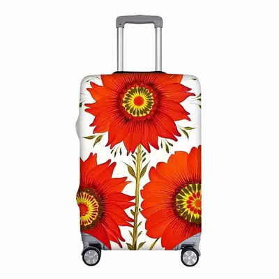 Three Red Flowers Luggage Cover