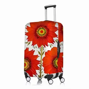 Three Red Flowers Luggage Cover