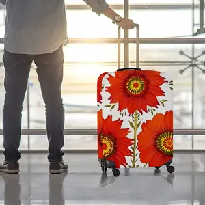 Three Red Flowers Luggage Cover