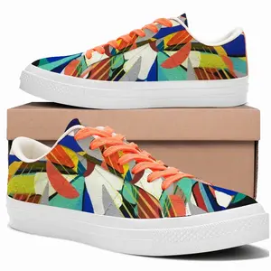 Men Enjoy Your Day Low Top Canvas Shoes