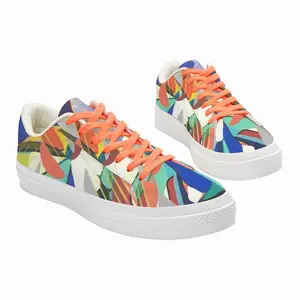 Men Enjoy Your Day Low Top Canvas Shoes