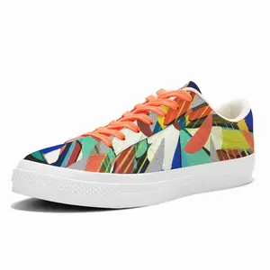 Men Enjoy Your Day Low Top Canvas Shoes