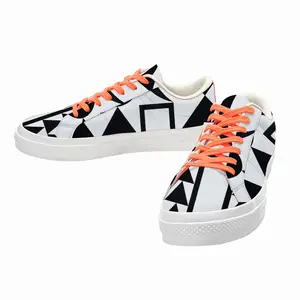 Men Crescent Low Top Canvas Shoes