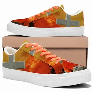 Men Eternal Flames Low Top Canvas Shoes