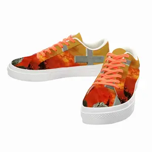 Men Eternal Flames Low Top Canvas Shoes