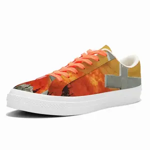 Men Eternal Flames Low Top Canvas Shoes