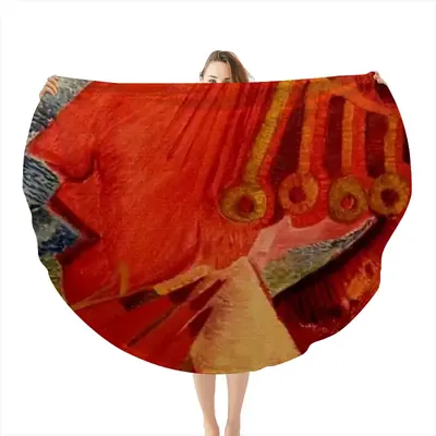 Princess Fox Fragment J Flannel Blanket (Round)