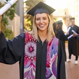 Pink Bird Of Hope Graduation Shawl (Triangles)