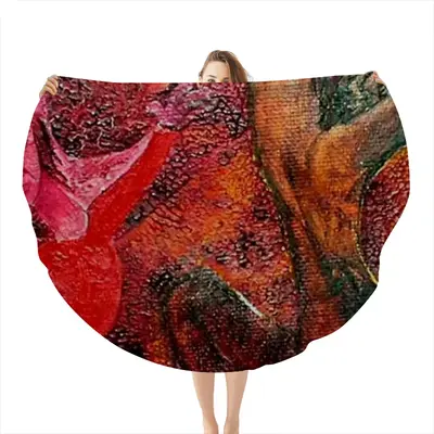 Judith Fragment J Flannel Blanket (Round)