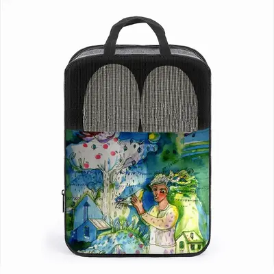 Boy With Bird Travel Shoe Bag