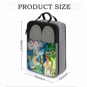 Boy With Bird Travel Shoe Bag