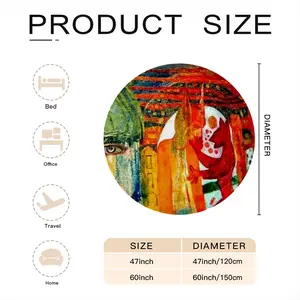 73 Fragment S Flannel Blanket (Round)