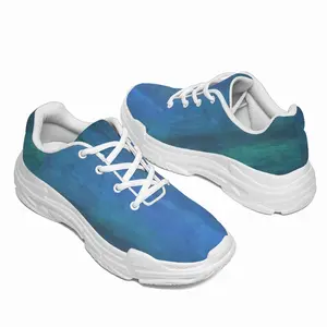 Men Emerald And Blue I Chunky Sneakers