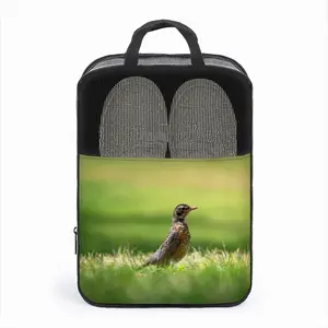 Bird In High Park Grass Travel Shoe Bag