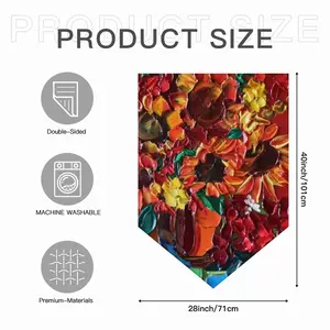 The Pleasure Of Flowers F Triangular Garden Flag (Multi-Size)