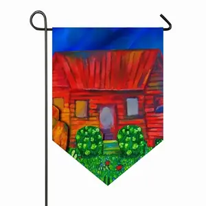 Red House With Miles Triangular Garden Flag (Multi-Size)