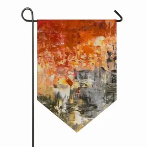 Red Wood Triangular Garden Flag (Multi-Size)