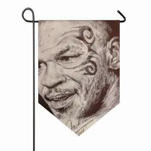 Mike Tyson Portrait Triangular Garden Flag (Multi-Size)