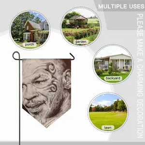 Mike Tyson Portrait Triangular Garden Flag (Multi-Size)