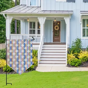 White Crosses Triangular Garden Flag (Multi-Size)