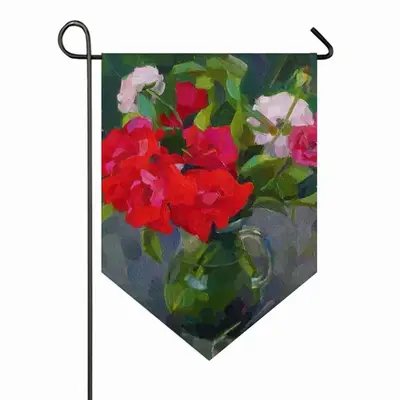 Roses From An Abandoned Garden Triangular Garden Flag (Multi-Size)