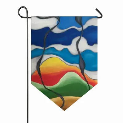 Lines Triangular Garden Flag (Multi-Size)