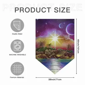 Dream Island Triangular Garden Flag (Multi-Size)