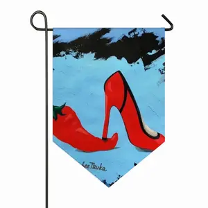 Under The Heel - Erotic Women Girl Feminism Triangular Garden Flag (Multi-Size)