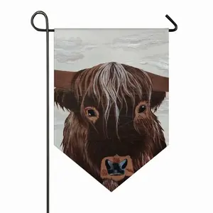 Bull - Red Bull Taurus Animals Buffalo Wild Triangular Garden Flag (Multi-Size)