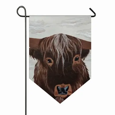 Bull - Red Bull Taurus Animals Buffalo Wild Triangular Garden Flag (Multi-Size)