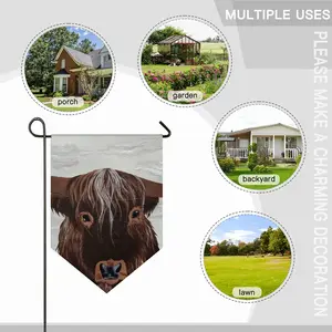 Bull - Red Bull Taurus Animals Buffalo Wild Triangular Garden Flag (Multi-Size)