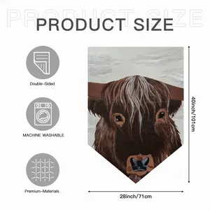 Bull - Red Bull Taurus Animals Buffalo Wild Triangular Garden Flag (Multi-Size)