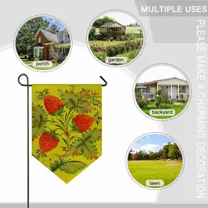 Raspberry Triangular Garden Flag (Multi-Size)