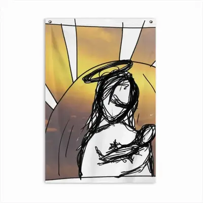 Madonna Double Sided Flag (Multi-Size, Vertical)