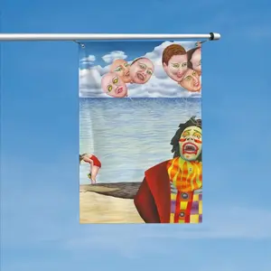 Fear Of Clowns Double Sided Flag (Multi-Size, Vertical)