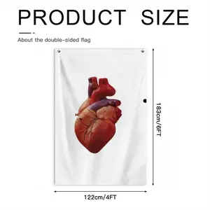 I Love You Double Sided Flag (Multi-Size, Vertical)