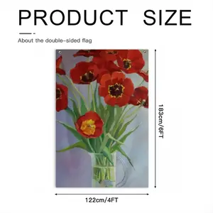 Tulips Double Sided Flag (Multi-Size, Vertical)